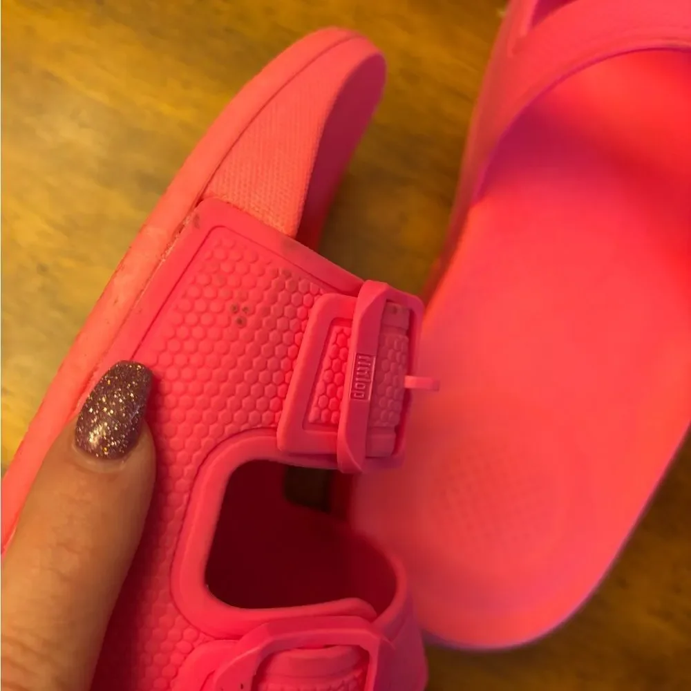 Bright Pink Slide Sandals by Fitflop - Picture 6 of 6